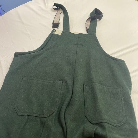 CODET Canadian Wool Woodsman’s Bib Overalls Men’s Dark Green Size XL - Picture 8 of 8